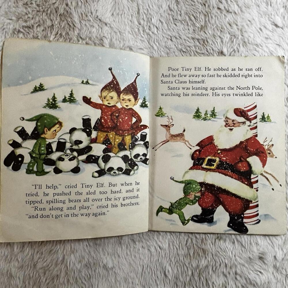Santa’s Rocket Sleigh Rand McNally Elf Book Vintage 1950s Christmas - Picture 5 of 9